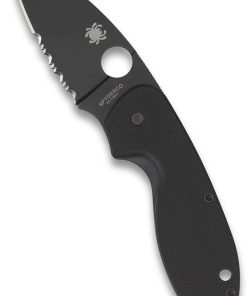 Alternative view of SPYDERCO C216GPSBBK EFFICIENT G10 PLN/SERR BLACK BLADE
