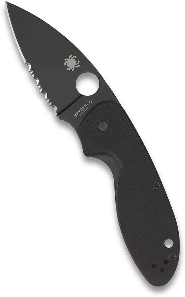 SPYDERCO C216GPSBBK EFFICIENT G10 PLN/SERR BLACK BLADE - Image 2