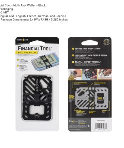 NITE IZE FINANCIAL TOOL MULTI TOOL WALLET BLACK/STAINLESS