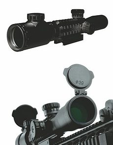 IP6269 iPROTEC RAILER 3Z-ILLUMINATED RED 3-9X32 RIFLESCOPE