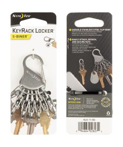 Alternative view of KEYRACK LOCKER STEEL - 6 STEEL S-BINER WITH LOCK