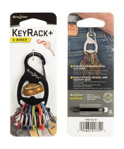 KEYRACK   - S-BINER - BLACK/PLASTIC S BINERS