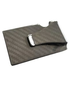 Alternative view of ONE PIECE 3k CARBON FIBRE WALLET WITH MONEY CLIP RFID BLOCKING