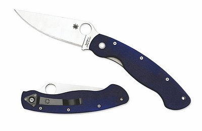 C36GPDBL MILITARY DARK BLUE G-10 PLN EDGE