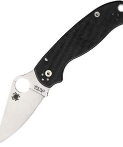 SPYDERCO C223GP PARA 3 PLAIN EDGE BLACK G-10