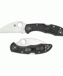 SPYDERCO DELICA FLAT WHARNCLIFFE PLN BLK FRN C11FSWCBK