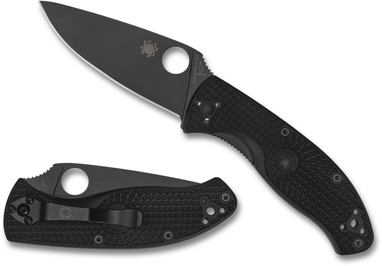 SPYDERCO TENACIOUS LTW PLN BK FRN C122PBK - Image 3