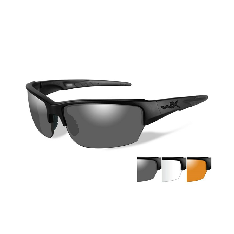 SAINT GREY/CLEAR/LIGHT RUST MATTE BLACK FRAME