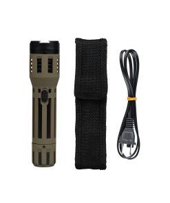 Alternative view of Green SABRE Tactical Stun Gun with LED Flashlight