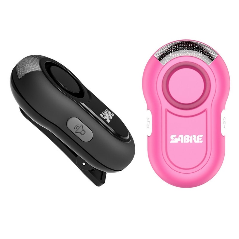 SABRE RED PERSONAL ALARM WITH LED LIGHT - PINK