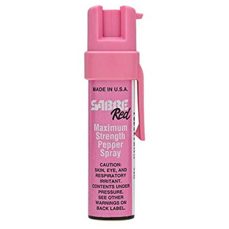 Pink Compact Pepper Spray with Clip