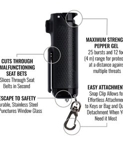 Alternative view of Black SABRE Red Safe Escape 3-in-1 Automotive Tool