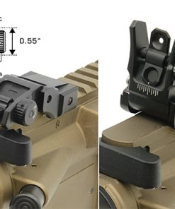 Alternative view of UTG® AR15 Low Profile Flip-up Rear Sight with Dual Aiming Aperture