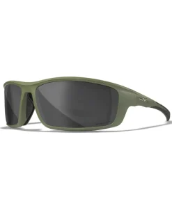 WILEY X GRID CAPTIVATE POLARISED GREY MATTE UTILITY GREEN FRAME PROTECTIVE EYEWEAR