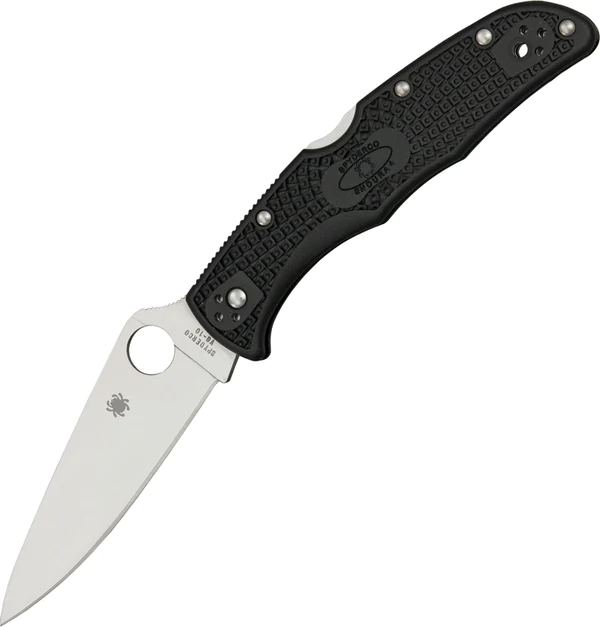 C10FPBK SPYDERCO ENDURA 4 FLAT BLACK HANDLE