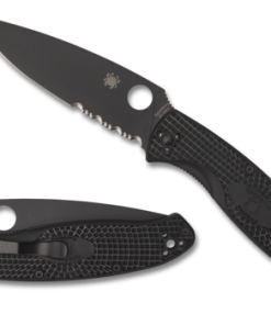 C142PBBK SPYDERCO RESILIENCE LIGHTWEIGHT BLACK BLADE PLN