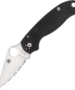 C223GS SPYDERCO PARA 3 SERR EDGE BLACK G-10