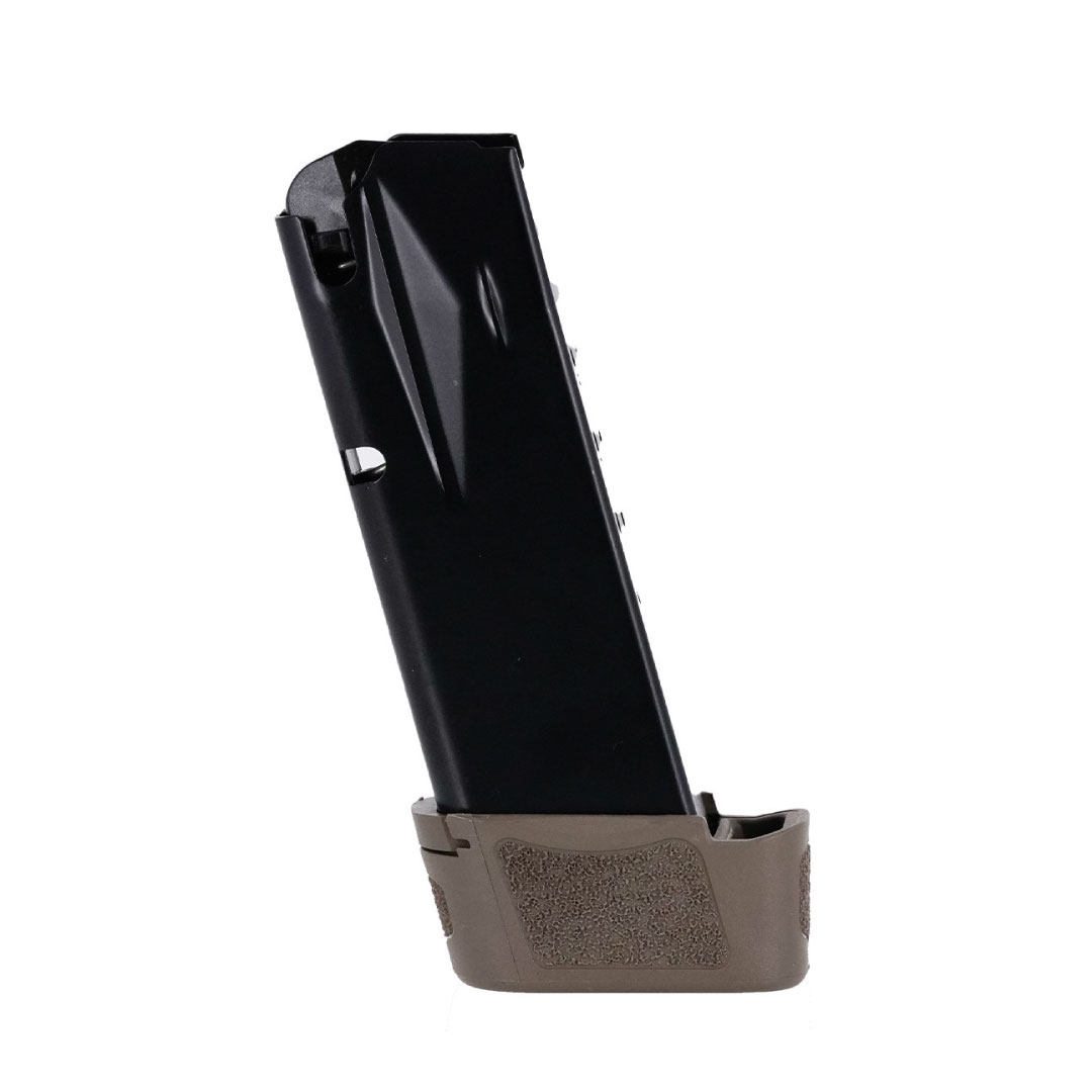 MICRO COMPACT SIZE 15 ROUND MAGAZINE WITH FULL GRIP EXTENSION (FDE)