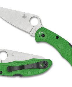 SPYDERCO - C88FPGR2 SALT 2 GREEN LTW LC200N PLAINEDGE