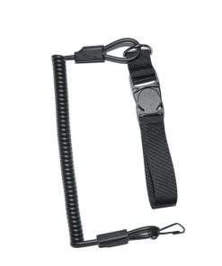 Pistol Lanyard with Extendable Rubber Strap