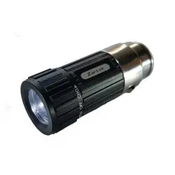 Zartek 12v rech. mini LED torch, 35 lm, with magnetic clip, Avail in Black or Red