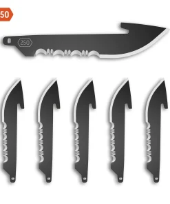 OUTDOOR EDGE 2,5" SERRATE BLADES 6PK BLK