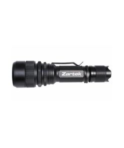 Zartek Extreme Bright
TACTICAL
Flashlight, LED- HEAVY DUTY,
1200lm, Aluminium, Focus flood to spot, Rechargeable Li-ion Battery,
USB-C mains/vehicle
charger, Pouch incl