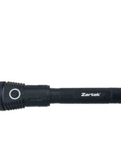 Zartek LED USB Rechargeable, Heavy- Duty Aluminium baton Torch, 900 Lumen, Powerbank Function, incl belt Pouch, Li-ion long Battery, Cable