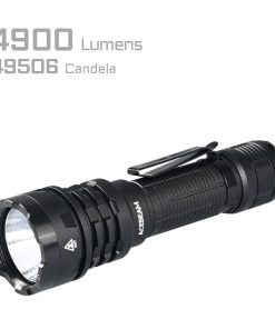 Acebeam P17 Tactical Flashlight- 4900 Lumen/445m (Powerful Dual-Switch Flashlight)- BLACK