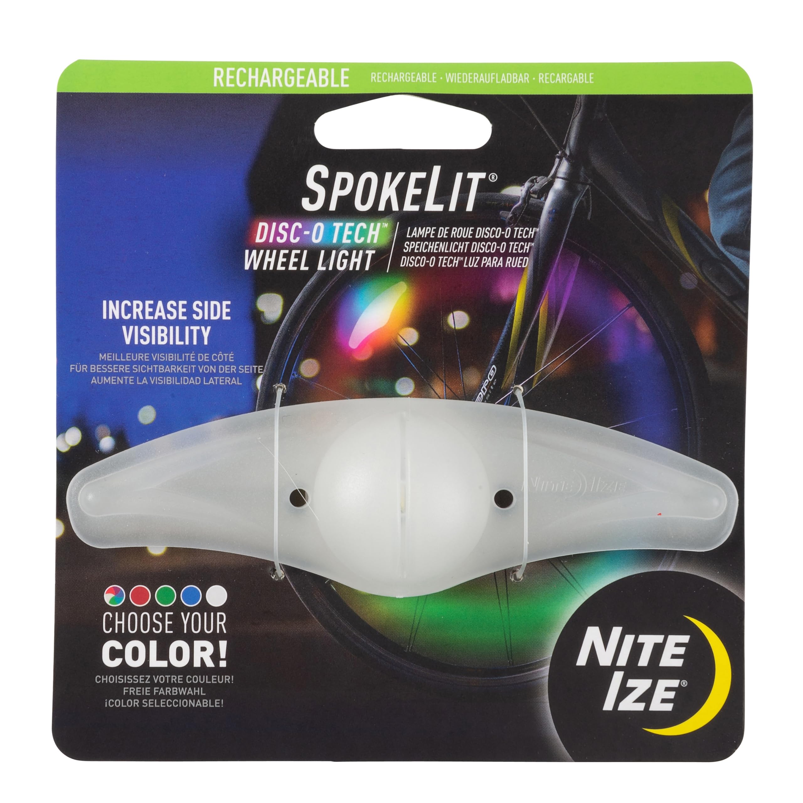 SPOKELIT LED WHEEL LIGHT RECHARGABLE - DISC-O SELECT