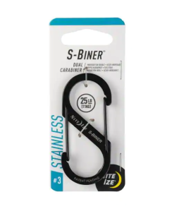 S-BINER S/S CARABINER #3 - BLK/BLK/SS - 3 PK