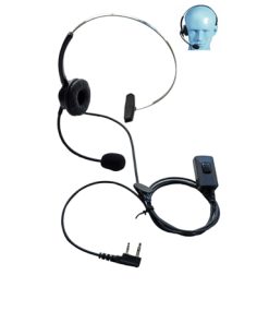 Single Muff with Boom Microphone PTT headset,  for ZA-725,  ZA-758, ZA-720, ZA- 721, ZA-723, TX-8 radio