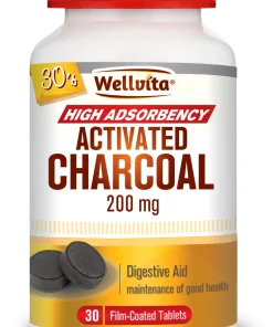 Wellvita Activated Charcoal 200mg 30s