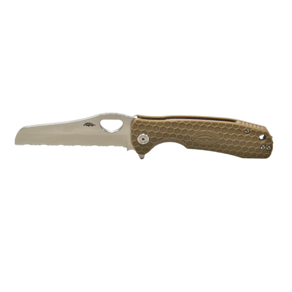 Rescue Serrated 8Cr13MoV – Large Tan