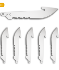 OUTDOOR EDGE 3" SERRATE BLADES 6PK